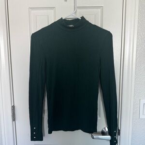 Stradivarius Forest Green Knit Top